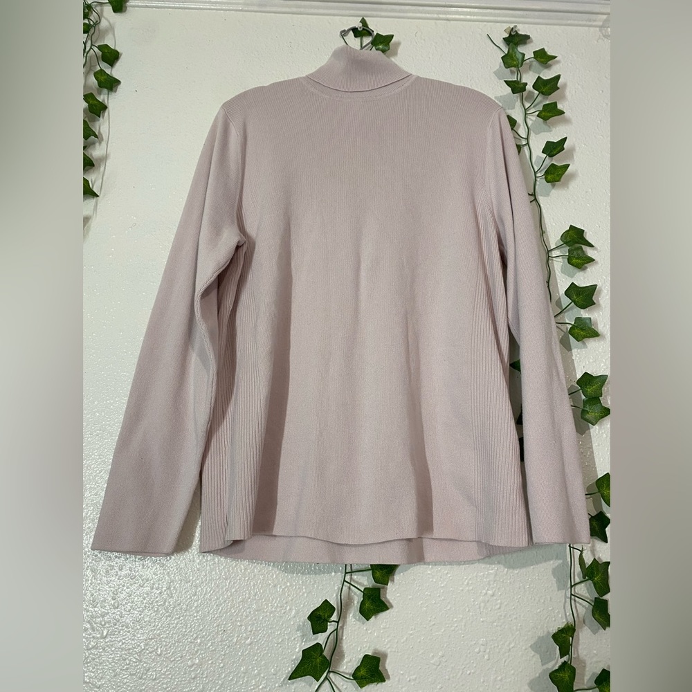 Chico's Darcy Turtlenecks Sweater Ls Basic Cathed… - image 1